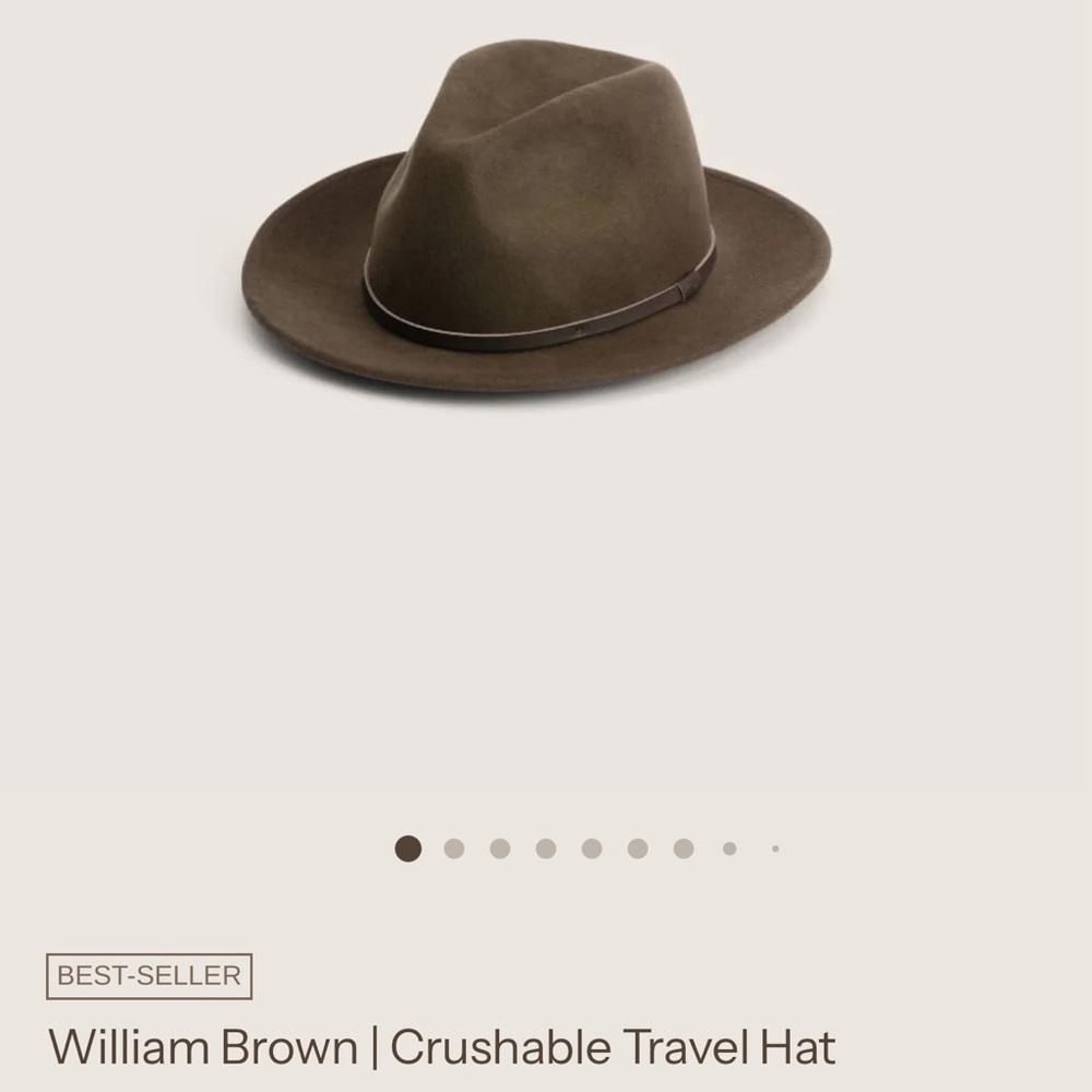 William Brown Crushable Travel Hat - Brown